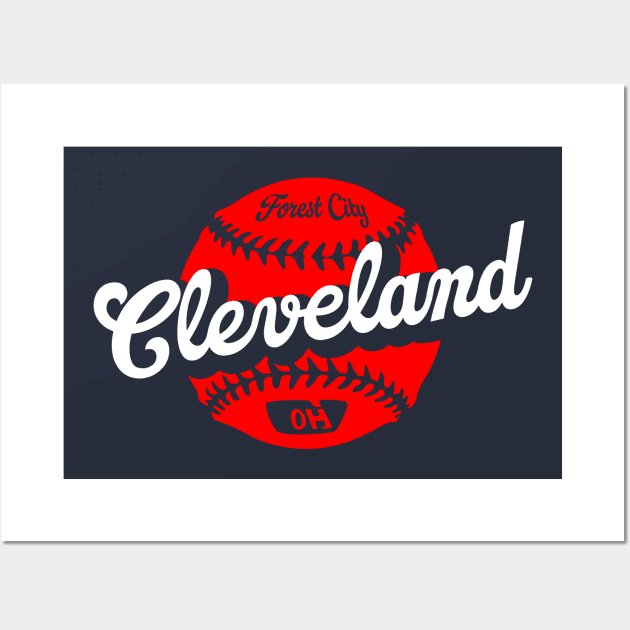 Cleveland Baseball Wall Art by Throwzack